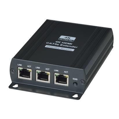Приемник SC&T HE03LR-4K (для комплекта HE03L-4K) HDMI сигнала по одному кабелю витой пары на расстояние до 120м(CAT5e)