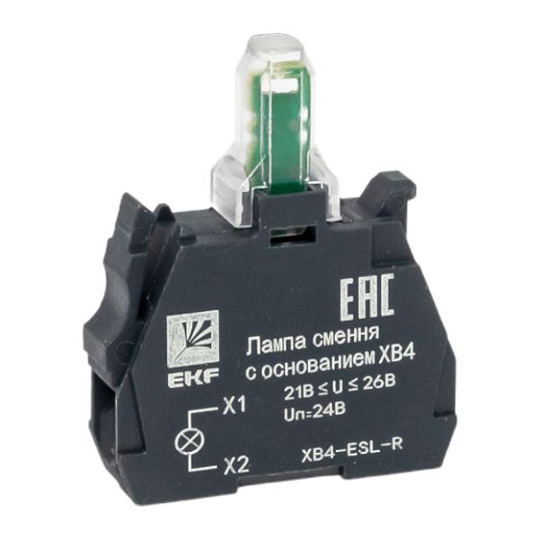 Лампа сменная c основанием EKF XB4-ESL-R XB4 красная 24В