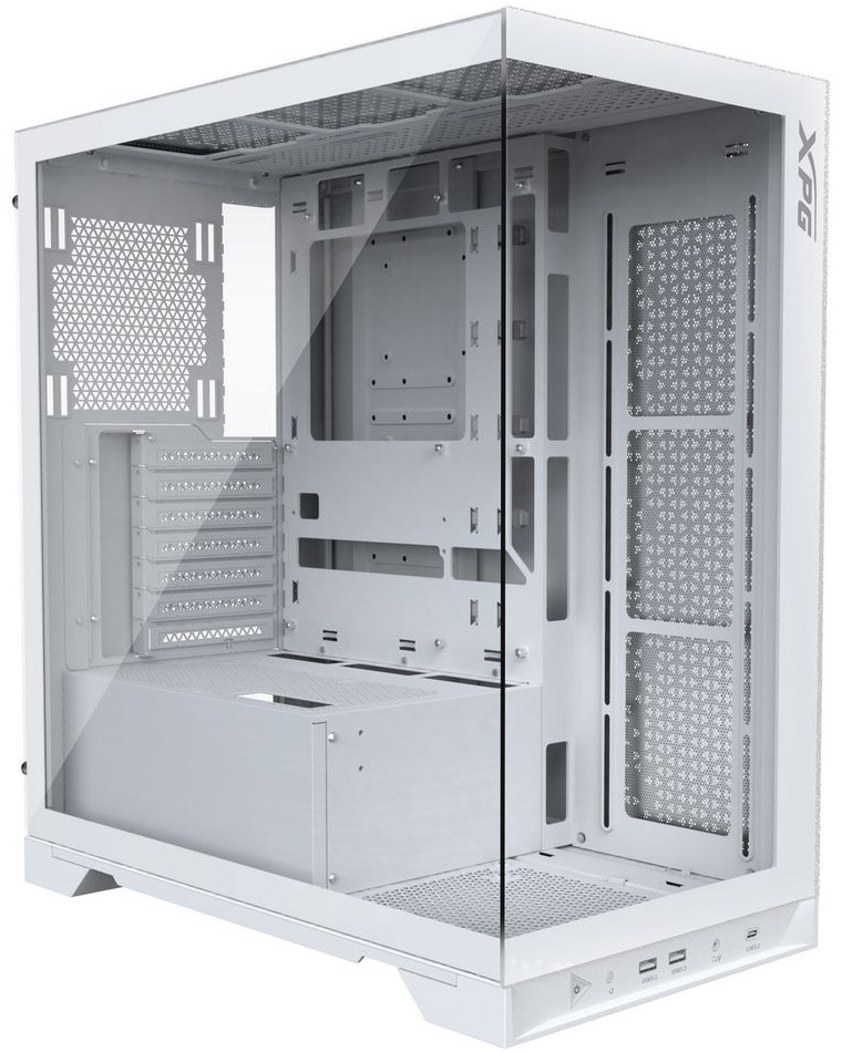Корпус ATX ADATA XPG INVADER X WHITE без БП, панель из закаленного стекла, USB 3.2, Type-C, audio