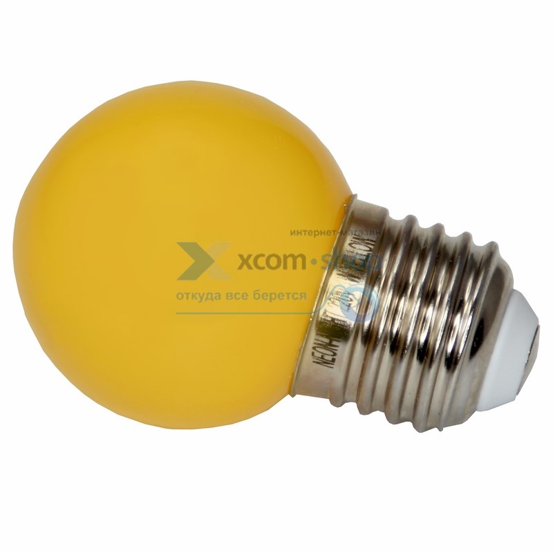 Лампа NEON-NIGHT 405-111 шар, e27, 3 LED, Ø45мм, желтая