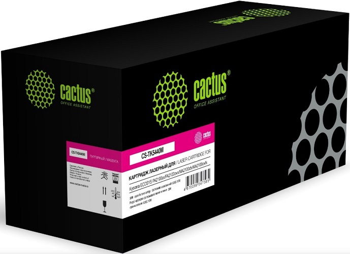 Картридж Cactus CS-TK5440M лазерный пурпурный (2200стр.) для Kyocera Ecosys PA2100cx/PA2100