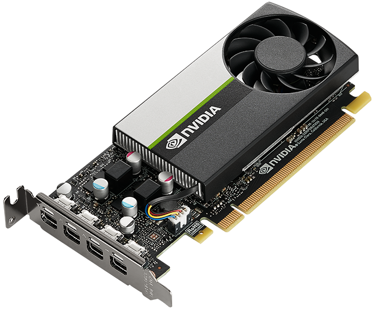 Видеокарта PCI-E PNY T1000 (VCNT1000-8GB-SB) 8GB GDDR6 128bit 12nm 1065/10000MHz 4*mDP
