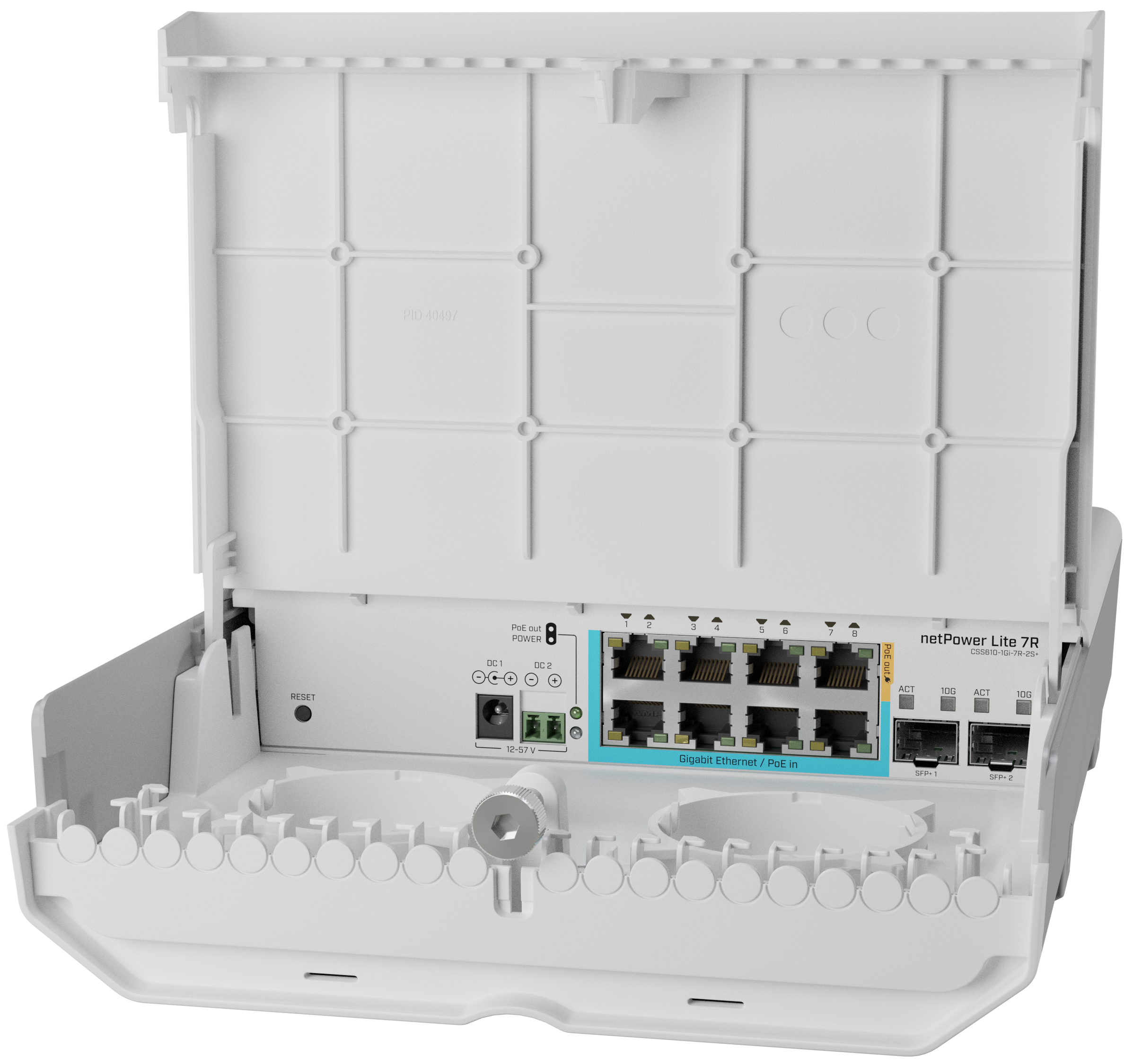 Коммутатор управляемый Mikrotik CSS610-1Gi-7R-2S+OUT L3 с PoE Mikrotik Cloud Smart Switch (netPower Lite 7R) электронное устройство