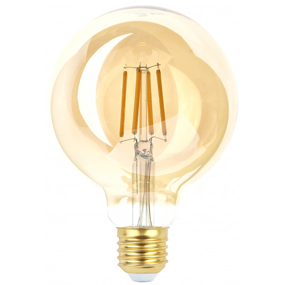 Лампа светодиодная ЭРА Б0047662 F-LED G95-7W-824-E27 gold