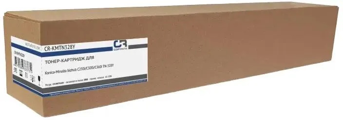  Тонер-картридж CopyRite CR-KMTN328Y для Konica Minolta bizhub C250i/C300i/C360i TN-328Y, 28000стр, yellow