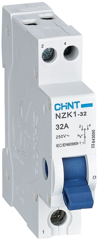 Переключатель модульный CHINT 643000 1п, 32А, 3 полож., NZK1-32 (R)