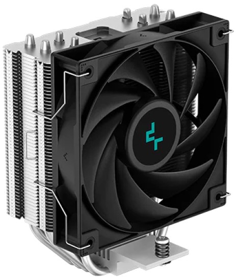Кулер Deepcool AG400 LGA1700/1200/115X/AM5/AM4 (120mm fan, 200-2000rpm, 75.89 CFM, 31.6dBA, 4-pin PWM, черный) RET
