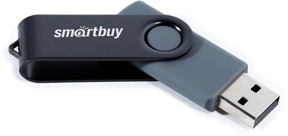 Накопитель USB 2.0 8GB SmartBuy SB008GB2TWK Twist чёрный