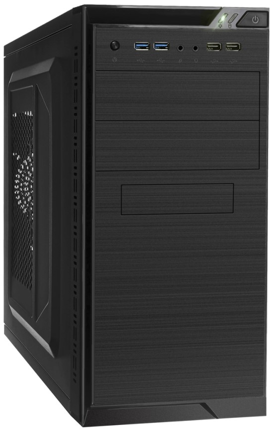 Корпус mATX Exegate QA-412U-UNS400 EX299151RUS БП UNS400, 2*USB, 2*USB 3.0