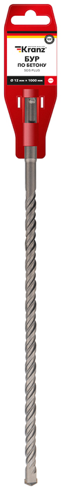 Бур KRANZ KR-91-0087 по бетону 12x1000x940 мм SDS PLUS