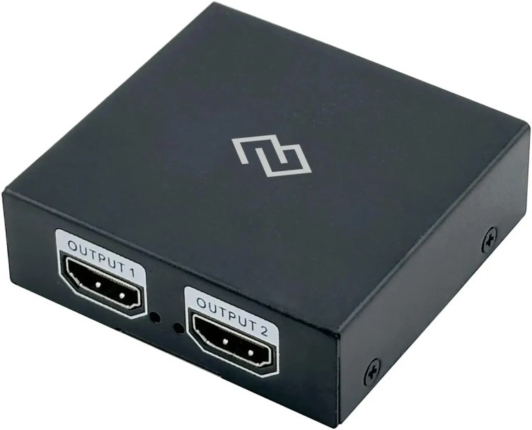 Сплиттер Digma DHSP-V1.4X2 аудио-видео HDMI (f)/2хHDMI (f) черный