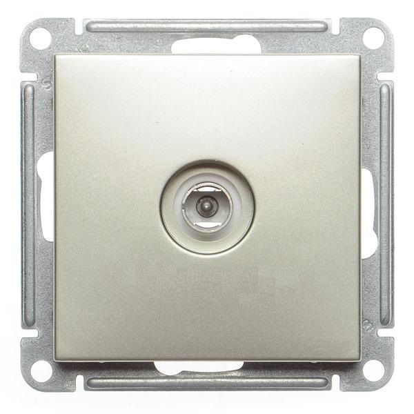 Розетка Schneider Electric RTS-151-4-86 Wessen 59 TV оконечная, шампань