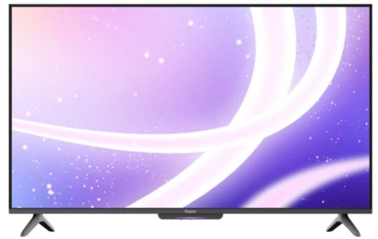 Телевизор Яндекс YNDX-00076 55 (139 см) ТВ Станция Бейсик с Алисой черный