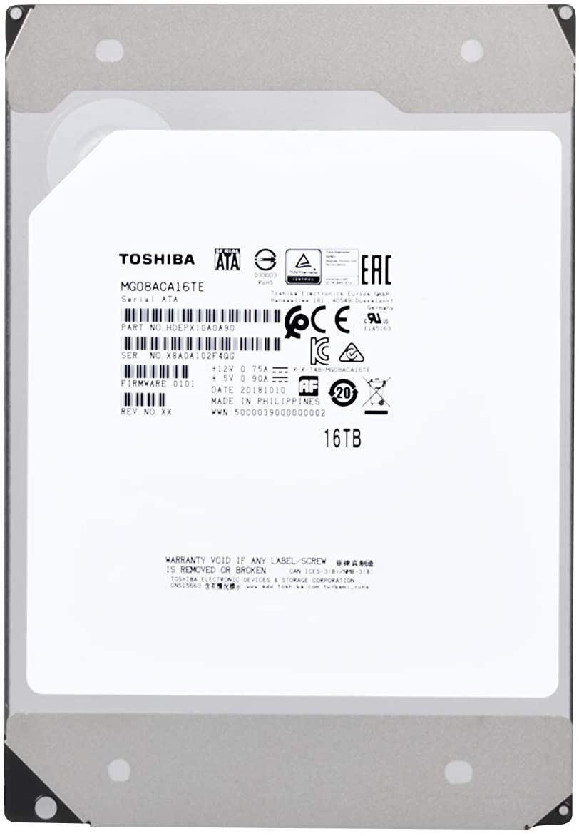 Жесткий диск 16TB SATA 6Gb/s Toshiba MG08ACA16TE Enterprise Capacity (7200rpm) 512Mb 3.5