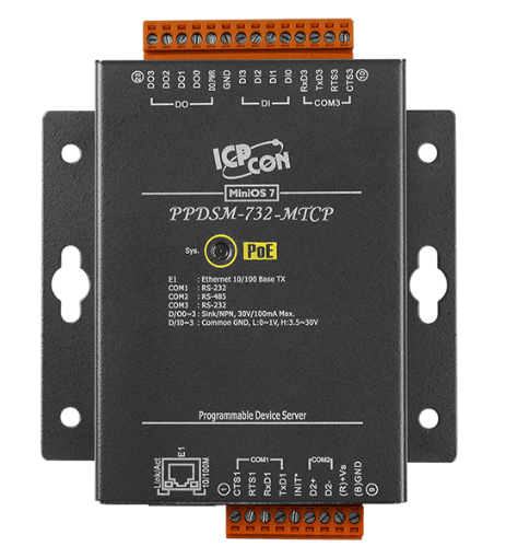 Преобразователь ICP DAS PPDSM-732-MTCP CR PPDS-732-MTCP with Metal Case