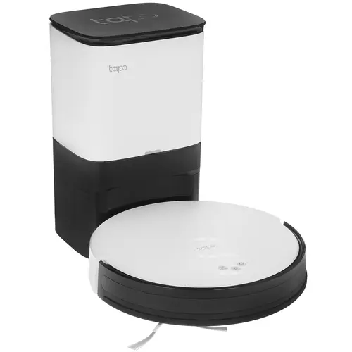 Роботы-пылесосы  Xcom-Shop Робот-пылесос TP-LINK TAPO RV10 PLUS со станцией самоочистки, навигация с помощью гироскопа, 2-в-1: сухая/влажная уборка, мощность всасывания-2000Па,