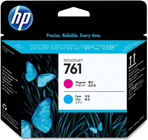 Печатающая головка HP CH646A 761, пурпурный/голубой, для DesignJet