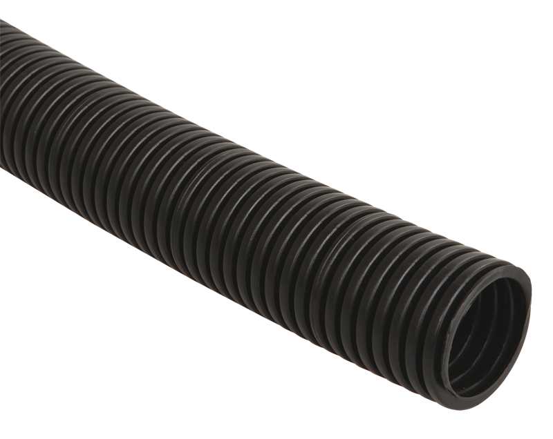 Труба гофрированная IEK CTG20-25-K02-050-1 ПНД 25 мм с протяжкой черная (50 м)