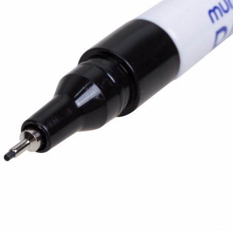 Маркер Rexant 08-7201 MunHwa Extra Fine Paint Marker 1 мм, черная, нитрооснова (12шт)
