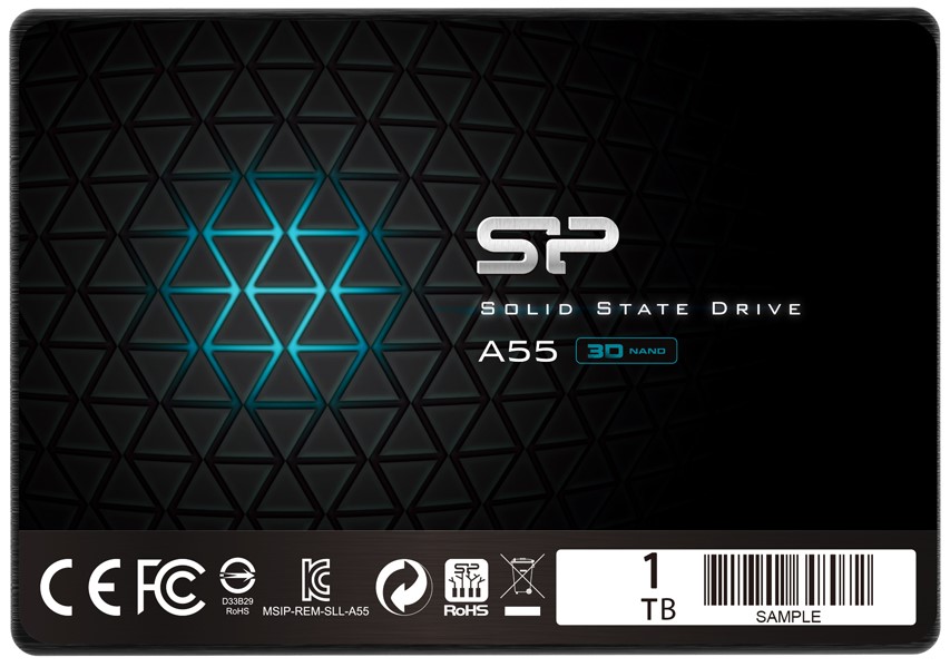 Накопитель SSD 2.5'' Silicon Power SP001TBSS3A55S25 Ace A55 1TB SATA 6Gb/s 3D TLC 560/530MB/s MTBF 1.5M 500 TBW