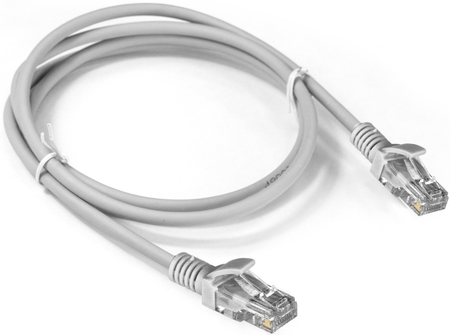   Xcom-Shop Кабель патч-корд U/UTP 5e кат. 1.5м Exegate UTP-RJ45-RJ45-5e-1,5M-LSZH-GY EX286382RUS серый