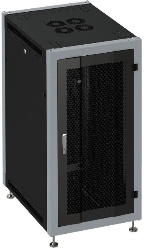 Шкаф напольный 19, 33U SYSMATRIX SL 6633.932 600x600x1600mm (ШхГхВ) передняя дверь перфорированная, задняя дверь сплошная металлическая, поворотная р