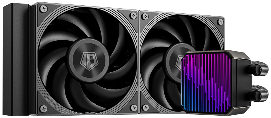  Система охлаждения жидкостная ID-Cooling DX240 MAX LGA1151/1200/2066/1700/AM4/AM5 (TDP 300W, 4-pin PWM, 85CFM, 32.5dB, 2900RPM, 2x120mm, black) Ret