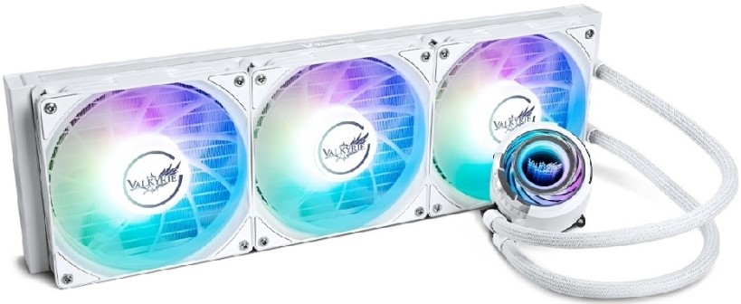 Система охлаждения жидкостная Valkyrie Jarn 420 ARGB White C420W-RGB LGA115x/2011/1200/1700/AM4/AM5 (3*140mm, 500-2150rpm, 105CFM, 32.2dBa, 300W TDP)