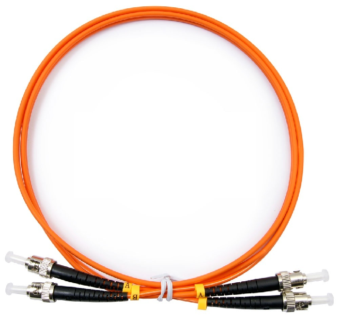 Патч-корд волоконно-оптический TopLAN DPC-TOP-OM2-ST/P-ST/P-2.0 дуплексный, ST/PC-ST/PC, MM 50/125, 2.0 м