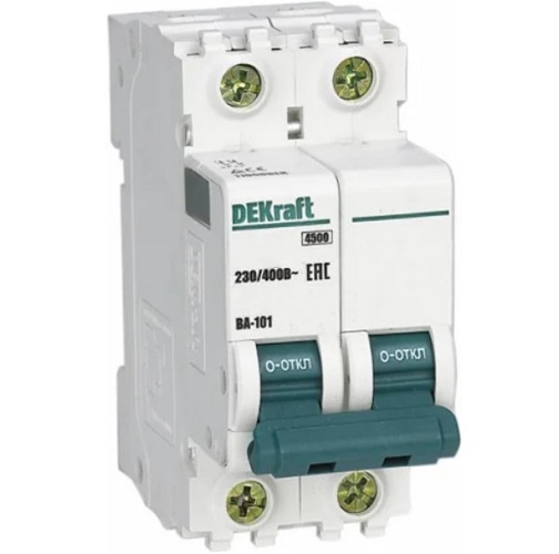 Автоматический выключатель DEKraft 11210DEK 2Р 5А (C) 4,5кА