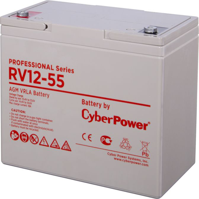  Батарея CyberPower RV 12-55 professional series, 12V, 55.6Ah