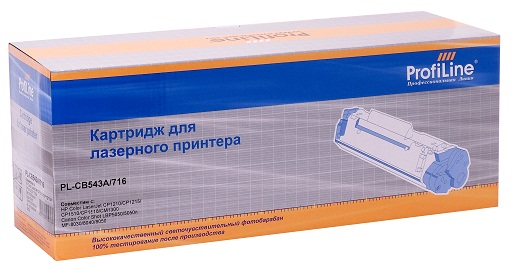 Картридж ProfiLine PL-CB543A/716 для принтеров HP Color LaserJet CP1210/CP1215/CP1510/CP1518/CM1300/1312 Canon Color Shot LBP 5050/5970/5975, MF-8030/