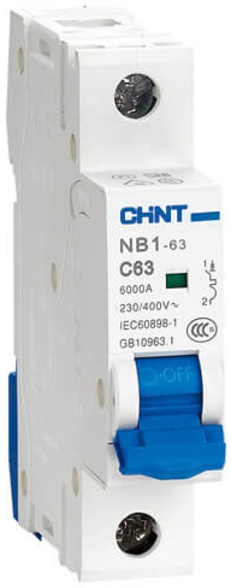 Автоматический выключатель модульный CHINT 179789 1P, тип характеристики C, 32А, 10кА, NB1-63H