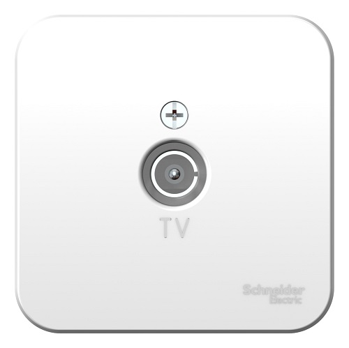 Розетка Schneider Electric BLNTA000011 TV, изолир. Пластина (белый) наруж