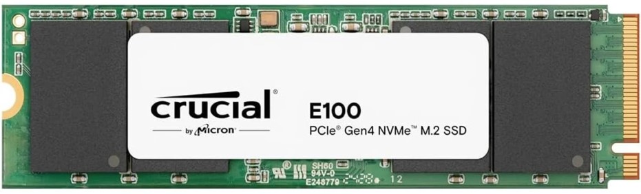 Накопитель SSD M.2 2280 Crucial E100 1TB 5000/4500MB/s
