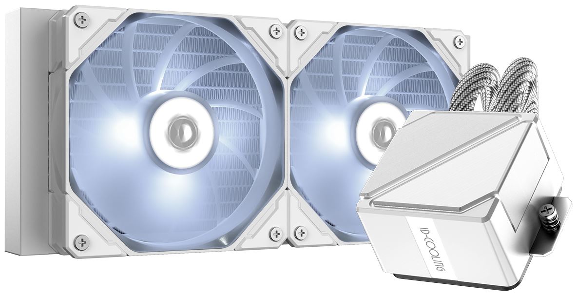   Xcom-Shop Система охлаждения жидкостная ID-Cooling DASHFLOW 240 BASIC WHITE LGA2066/2011/1700/1200/115x/AM5/AM4 (2*120mm fan, 700-1800rpm, 82.5CFM, 15.2-35.2dBA