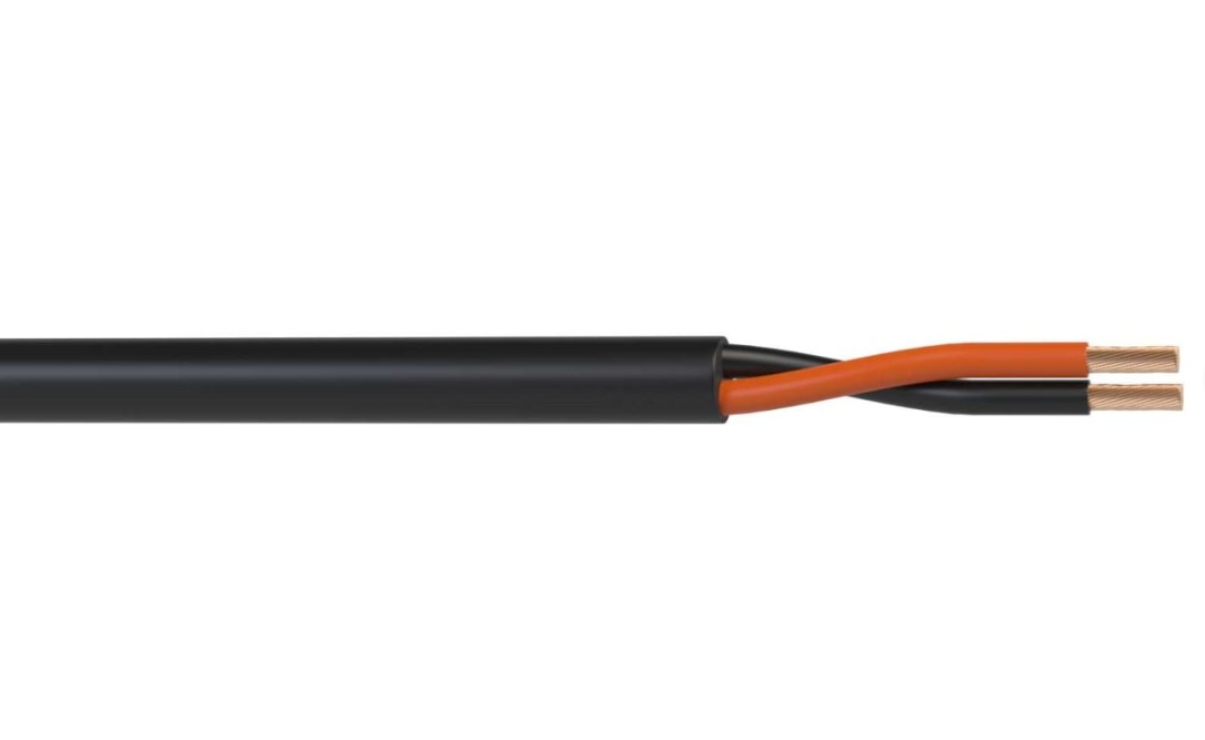 Кабель акустический Wize WSC14200HF 200м, 14 AWG HighFlex, 2.5мм², диаметр 8.5мм, медь 84x0,2мм, чёрный, бухта