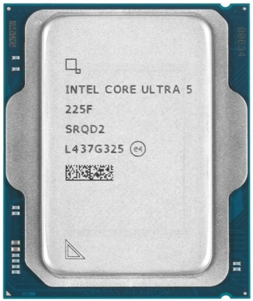Процессор Intel Core Ultra 5 225F AT8076806416 Arrow Lake 10C/10T 2.7-4.9GHz (LGA1851, L2 22MB, without graphics, 3nm, TDP 65W) OEM