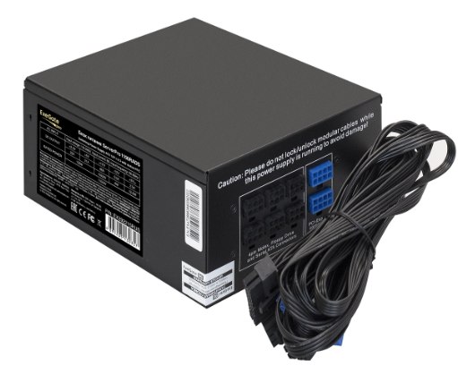 Блок питания ATX Exegate ServerPRO-1100RADS EX292215RUS 1100W (for 3U+ cases, КПД 82% (80 PLUS), 14cm fan, 24pin, 2(4+4)pin, 6xPCIe, 8xSATA, 4xIDE, Ca