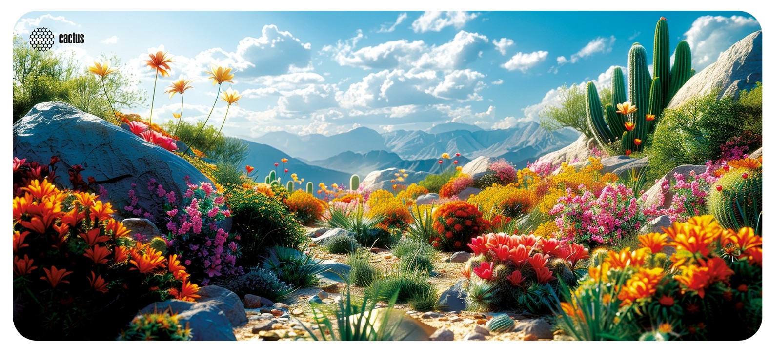 Коврик для мыши Cactus CS-MP-PRO15XXL Desert landscape 900x400x3мм