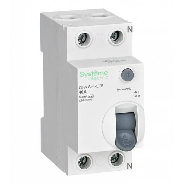 УЗО Systeme Electric C9R66240 City9 Set ВДТ 40А 2P 300мА Тип-AC 230В