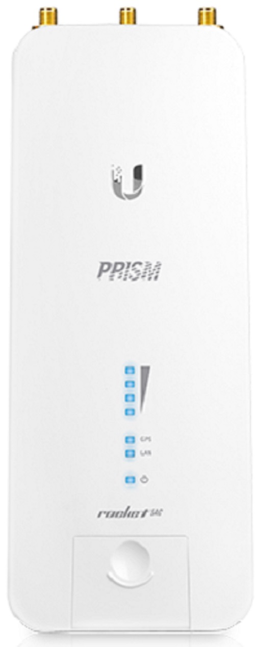 Точка доступа Ubiquiti Rocket 2AC Prism 2.4ГГц, 5ГГц(управление) 802.11a/n/ac, 27dBm, 2х2 MIMO, GPS, 1x10/100/1000, PassivePoE, 3xRP-SMA Female