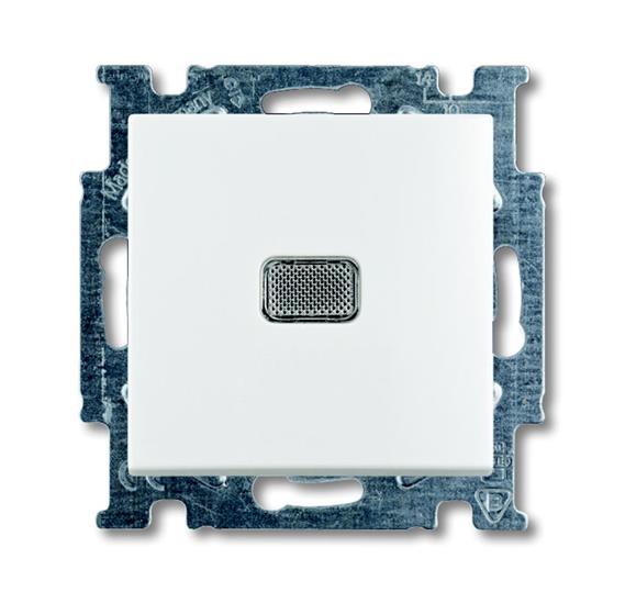 Выключатель ABB 1012-0-2153 BASIC 55 одноклавишный с подсветкой, 10А, 250В, IP20 сх.1 белый