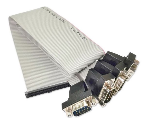 Кабель Advantech '1700000447 4*СОМ RS-232, ПВХ, IDC 40P-2.0 - 4xRS-232 D-SUB 9P
