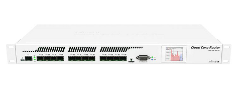 Маршрутизатор Mikrotik Cloud Core Router CCR1016-12S-1S+ процессор Tilera Tile-Gx 16х1,2 ГГц, 12хSFP, 1хSFP+, в комплекте 1хRJ45 SFP 10/100/1000M