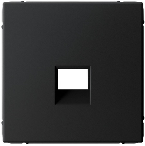 Накладка розетки компьютерной Systeme Electric GAL001084 ArtGallery типа Keystone, Карбон