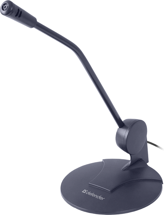   Xcom-Shop Микрофон Defender MIC-117 64117 черный, 1.8 м