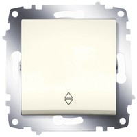 Переключатель ABB 619-010300-209 Cosmo одноклавишный, 10А, 250В, IP20 (сх. 6) (кремовый)