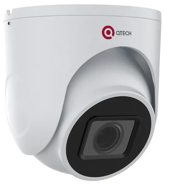 Видеокамера IP QTECH QVC-IPC-B502AMZ-PRO 5МП, купольная, в металлическом корпусе, с моторизированным объективом 2.7-13.5мм (105°~33°), АРД и ИК-подсве