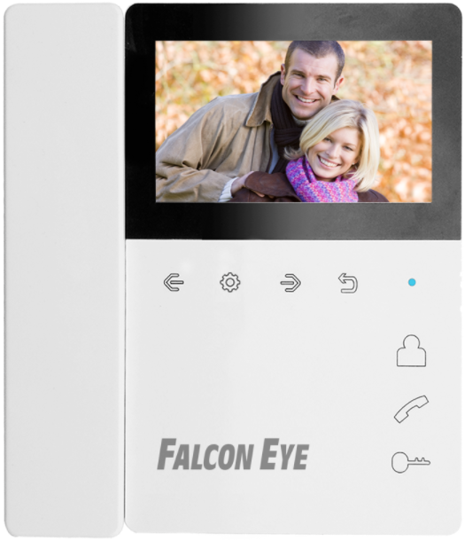 Видеодомофон Falcon Eye Lira VZ 4,3, с трубкой на магните и встроенным блоком сопряжения для работы с координатными подъездными домофонами.